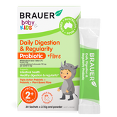 Brauer Baby & Kids Daily Digestion & Regularity Probiotic 30 Sachets (Expiry 11/2025)
